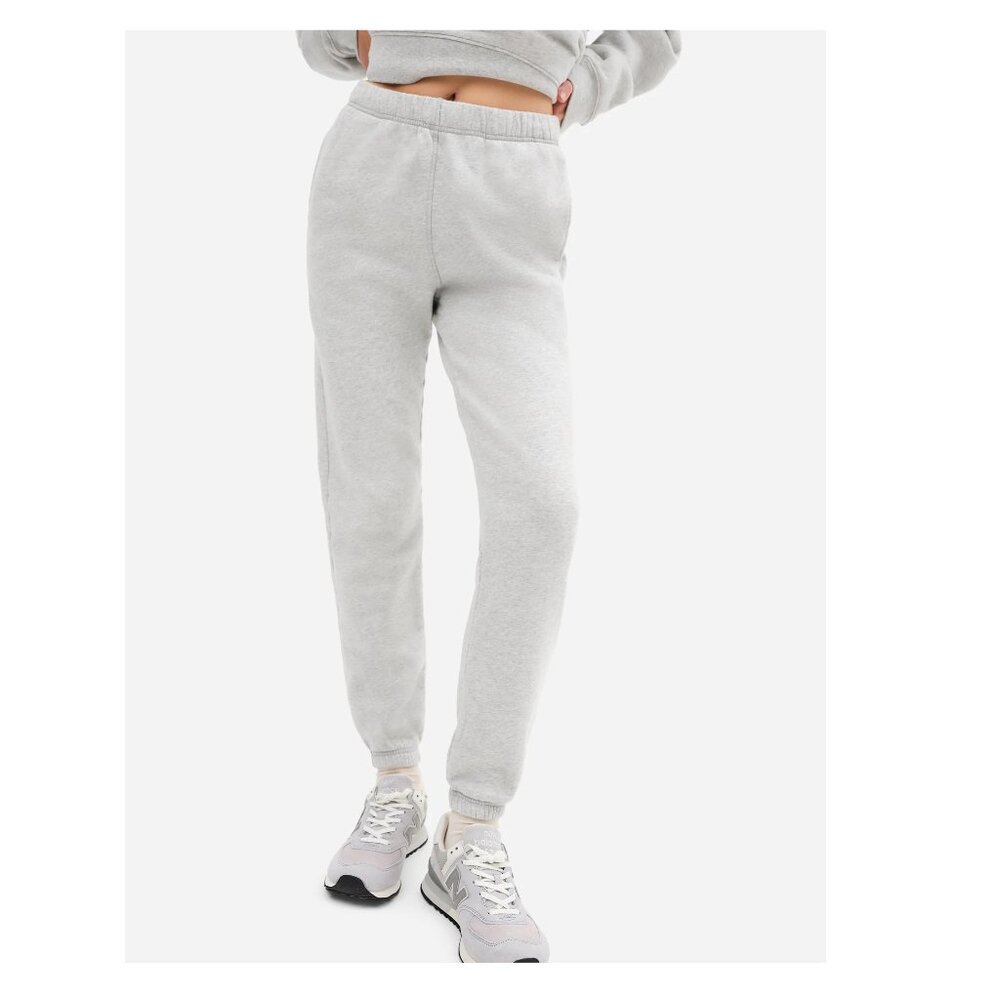 Mate the Label Organic Fleece Relaxed Pocket Sweatpants, Gray, Medium, NWT!